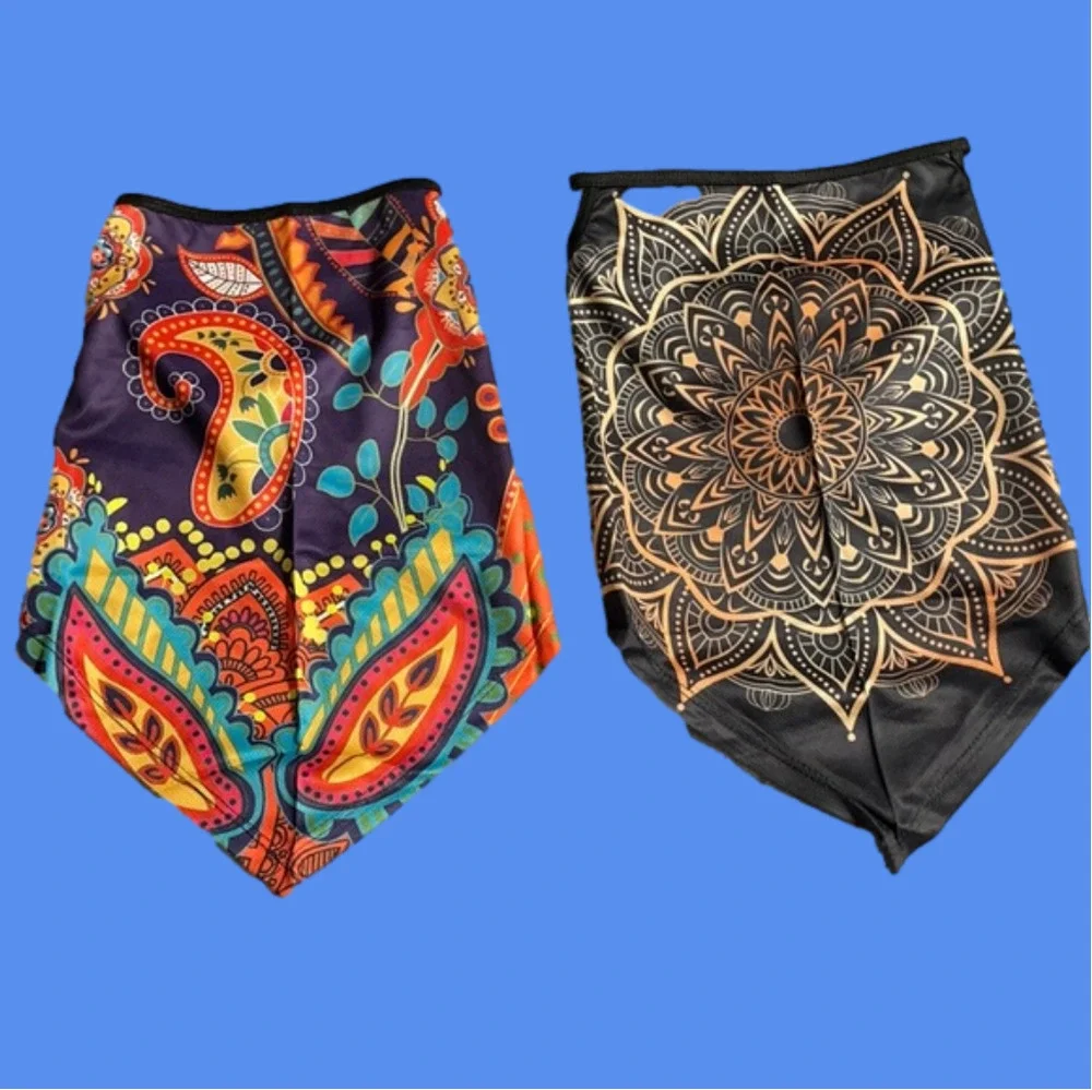 6/$20 New set/2 colorful neck gaiters
